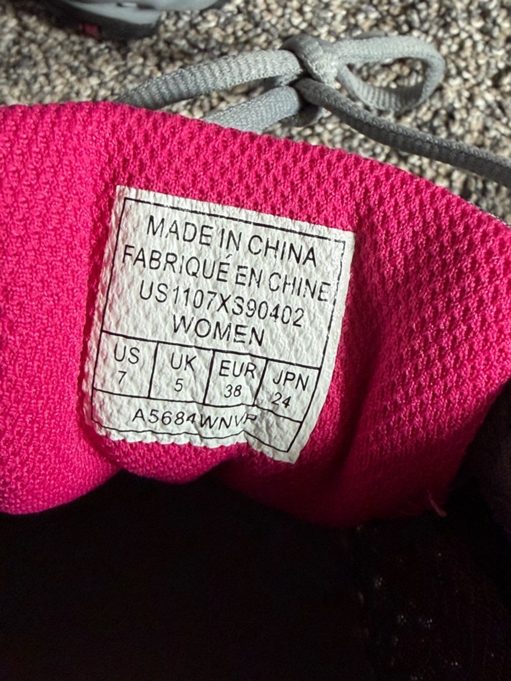 Avia Womens A5684W Sneakers Size 7 Grey/Hot Pink Athletic Shoe - Picture 7 of 7